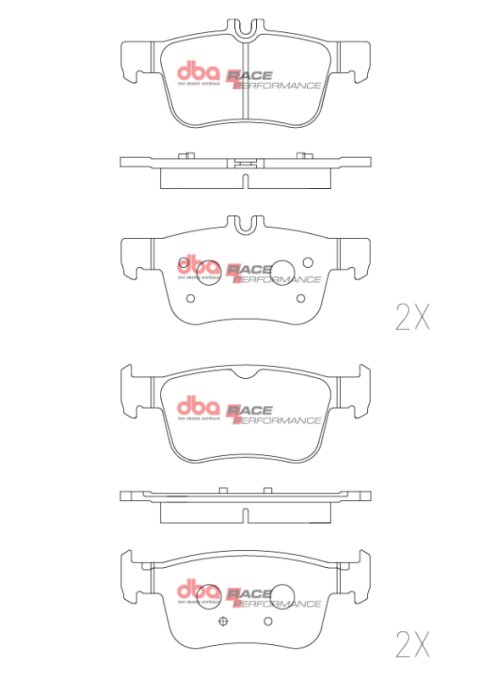 DBA 16-21 Honde Civic (Excl Si/Type-R) RP Performance Rear Brake Pads