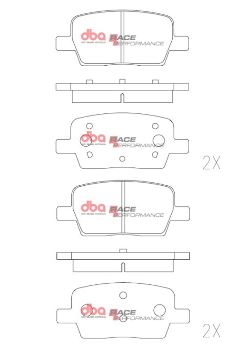 DBA 16-24 Chevrolet Camaro SS RP Performance Rear Brake Pads