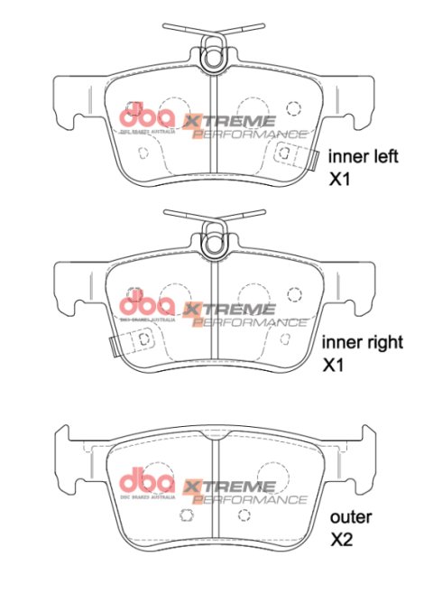 DBA 2017+ Honda Civic Type-R (FK8/FL5) XP Performance Rear Brake Pads