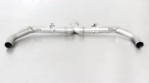 Remus 2018 VW Golf VII GTI (Facelift) Axle Back Exhaust w/Connect Tube/Polished/Carbon Tail Pipe Set (Bundled Kit)