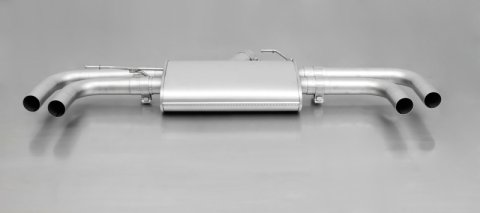 Remus 2011 BMW X3 F25 Axle Back Exhaust w/Polished Tail Pipe Set (1x rms086014 0500, 4x rms0006 83CSR)