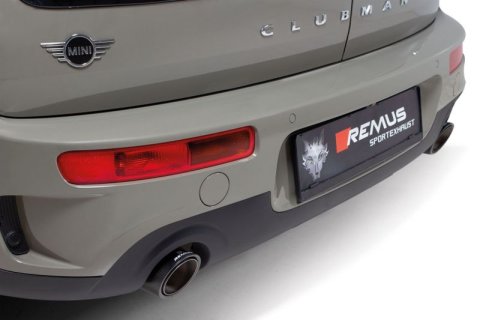 Remus 2019 Mini Cooper S Clubman F54 (w/GPF) GPF-Back Exhaust w/Front Section/Chrome Tail Pipe Set (Bundled Kit)