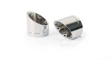 Remus 2021+ BMW R 18 (Euro 5) Black Slip On - Left & Right Side w/Slash Cut V1 End Caps - Silver (1x rms007703 089920LR, 1x rmsEK43)