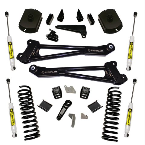 Superlift 14-18 Dodge Ram 2500 4WD 4in Lift Kit Replacement Radius Arms w/ Superlift Shocks (Bundled Kit)