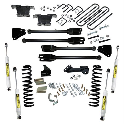 Superlift 11-16 Ford F-250/F-350 SuperDuty 4WD 4in Lift Kit w/ 4-Link Conversion & Superlift Shocks (Bundled Kit)
