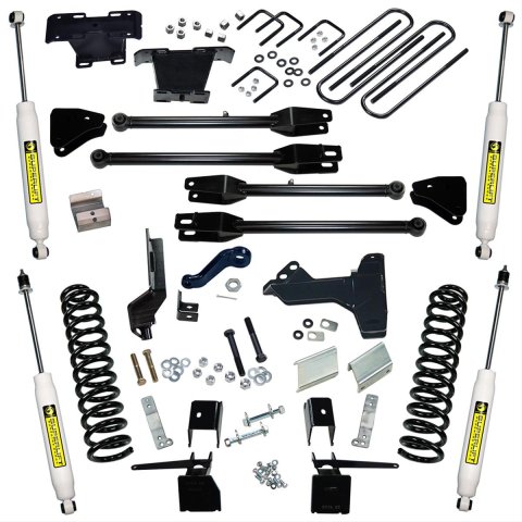 Superlift 17-19 Ford F-250/F-350 SuperDuty 4WD (Diesel Only) 6in 4-Link Lift Kit & Superlift Shocks (Bundled Kit)