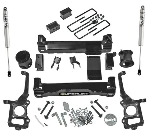 Superlift 09-14 Ford F-150 4WD 6in Lift Kit w/ Fox 2.0 Shocks (1x slf9922, 1x slf9926, 1x slf9927, 1x slf9928, 1x slf84069)