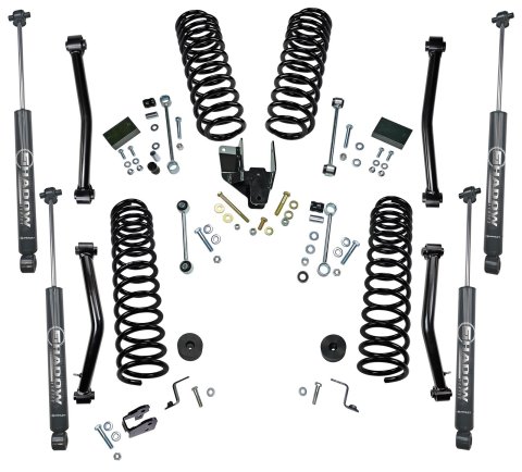 Superlift 18-20 Jeep Wrangler JL Unlimited 4in Dual Rate Coil Lift Kit w/ Superlift Shadow Shocks (Bundled Kit)