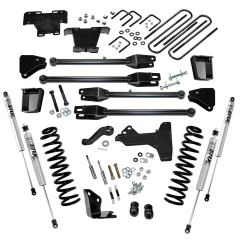 Superlift 05-07 Ford F-250 SuperDuty 4WD Diesel 6in Lift Kit w/ A 4 Link Conversion/Fox 2.0 Shocks (Bundled Kit)