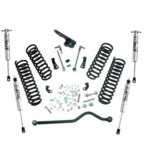 Superlift 07-18 Jeep Wrangler JK 2 Door 4in Lift Kit w/ Fox Shocks (1x slf560, 1x slf562, 1x slf5717-1, 1x slf84041)
