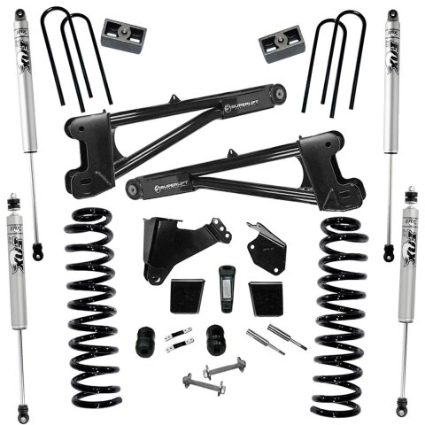 Superlift 05-07 Ford F-250 SuperDuty 4WD Diesel 6in Lift Kit w/ Repl Radius Arms/Fox 2.0 Shocks (Bundled Kit)