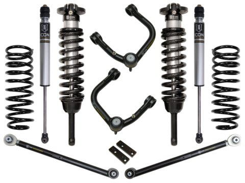 ICON 2010+ Toyota FJ/4Runner 0-3.5in Stage 3 Suspension System w/Tubular Uca (1x ico52700, 1x ico54000T, 1x ico58451DJ, 1x ico58647, 2x ico56505)