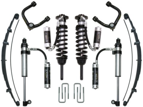 ICON 05-15 Toyota Tacoma 0-3.5in/16-17 Toyota Tacoma 0-2.75in Stg 9 Suspension System w/Tubular Uca (Bundled Kit)