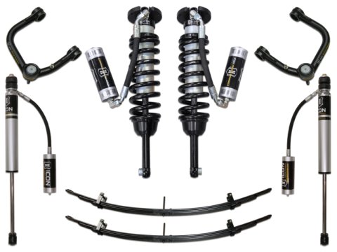 ICON 05-15 Toyota Tacoma 0-3.5in/2016+ Toyota Tacoma 0-2.75in Stg 4 Suspension System w/Tubular Uca (Bundled Kit)