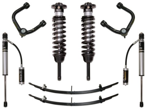 ICON 05-15 Toyota Tacoma 0-3.5in/2016+ Toyota Tacoma 0-2.75in Stg 3 Suspension System w/Tubular Uca (Bundled Kit)