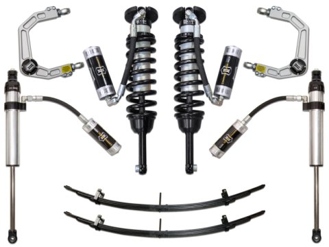 ICON 05-15 Toyota Tacoma 0-3.5in/2016+ Toyota Tacoma 0-2.75in Stg 5 Suspension System w/Billet Uca (Bundled Kit)