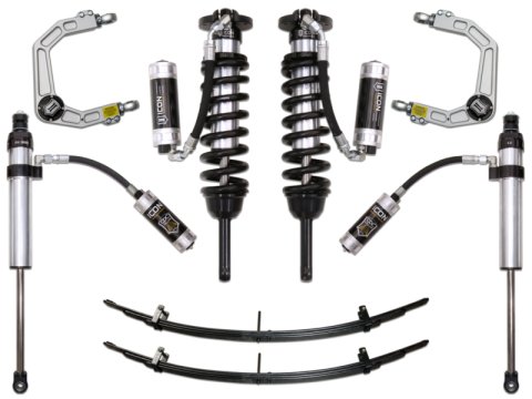ICON 05-15 Toyota Tacoma 0-3.5in/2016+ Toyota Tacoma 0-2.75in Stg 6 Suspension System w/Billet Uca (Bundled Kit)