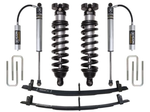 ICON 95.5-04 Toyota Tacoma 0-3in Stage 2 Suspension System (1x ico51100, 1x ico58610, 2x ico56502R)