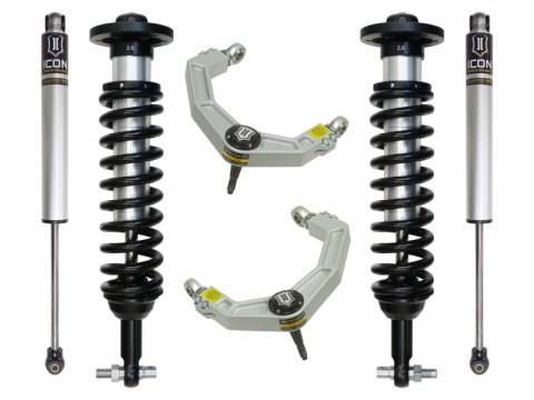 ICON 2015+ Ford F-150 4WD 0-2.63in Stage 2 Suspension System w/Billet Uca (1x ico98505DJ, 1x ico91711, 2x ico96518)