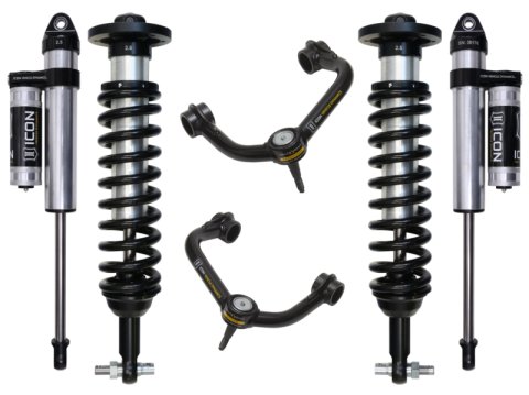 ICON 2015+ Ford F-150 2WD 0-3in Stage 3 Suspension System w/Tubular Uca (1x ico98500DJ, 1x ico97720P, 1x ico91616)