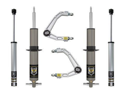 ICON 19-23 GM 1500 2.38-3.75in Stage 2 EXP Suspension System w/ Billet UCA (1x ico78720DJ, 2x ico76526, 2x ico71607)