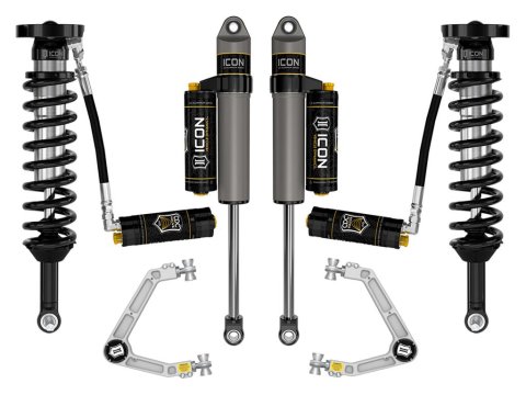 ICON 2023 Chevrolet Colorado 1.75-2.5in Stage 5 Suspension System w/ Billet UCA (1x ico78761DJ, 1x ico71671C, 1x ico77751CP)