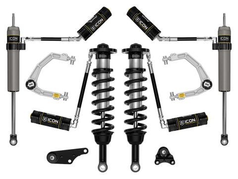 ICON 2024+ Toyota Tacoma 1.25in-3in Stage 4 Suspension System Billet (1x ico55160, 1x ico58780, 1x ico57808P, 1x ico58552DJ)
