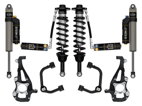 ICON 21-24 Ford F-150 4WD 2.5 Series Stage 4 Tubular CDXS Suspension System (1x ico98522DJ, 1x ico94000, 1x ico91824X, 1x ico97721XP)