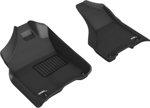 3D MAXpider 12-18 Dodge Ram 2500 / 3500 MEGA Cab Kagu Black Full Set (2 EYELETS)