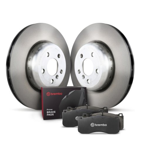 Brembo OE 11-16 BMW 528i Front Disc Brake Kit (2x bre09.C410.13, 1x breP06074)