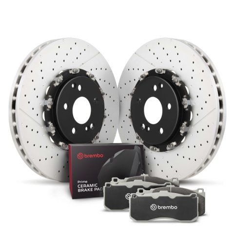 Brembo OE Front Disc Brake Kit (2x bre09.9254.33, 1x breP50092N)