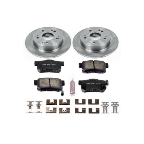 Power Stop 06-11 Honda Civic Front & Rear Autospecialty Brake Kit (1x psbKOE1243, 1x psbKOE2439)