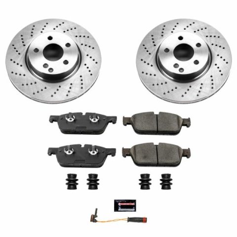 Power Stop 2017 Mercedes-Benz SLC300 Front & Rear Autospecialty Brake Kit (1x psbKOE7496, 1x psbKOE6895)