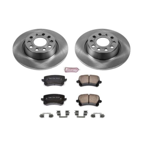 Power Stop 2015 Audi Q3 Front & Rear Autospecialty Brake Kit (1x psbKOE7324, 1x psbKOE2963)