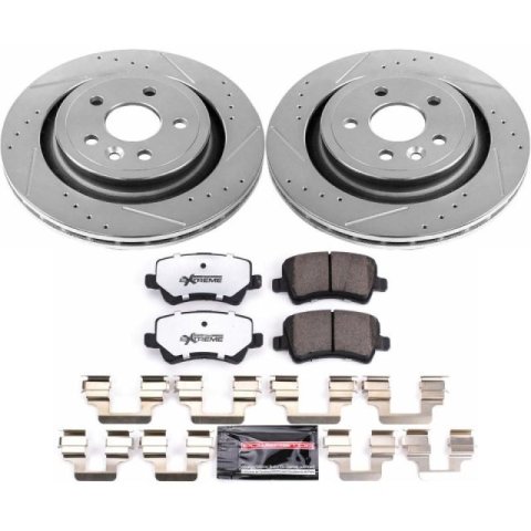Power Stop 17-18 Volvo S60 Front & Rear Z36 Truck & Tow Brake Kit (1x psbK4702-36, 1x psbK4700-36)