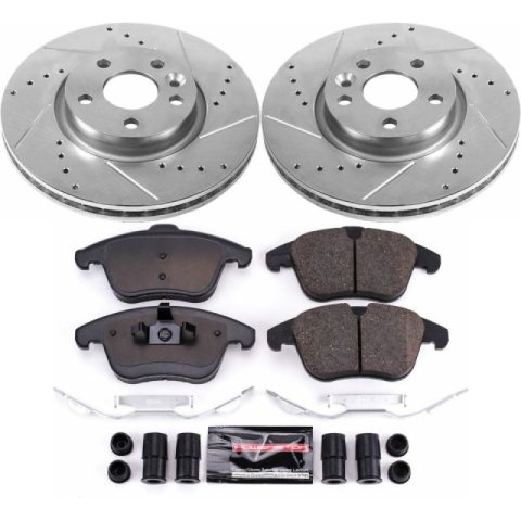 Power Stop 17-18 Volvo S60 Front & Rear Z23 Evolution Sport Brake Kit (1x psbK4700, 1x psbK4702)