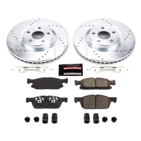 Power Stop 15-19 Ford Edge Front & Rear Z23 Evolution Sport Brake Kit (1x psbK7321, 1x psbK7144)