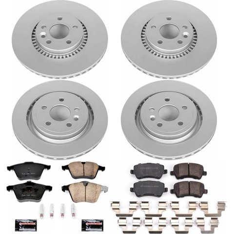 Power Stop 15-18 Volvo S60 Front & Rear Z23 Evolution Sport Coated Brake Kit (1x psbCRK4702, 1x psbCRK4698)