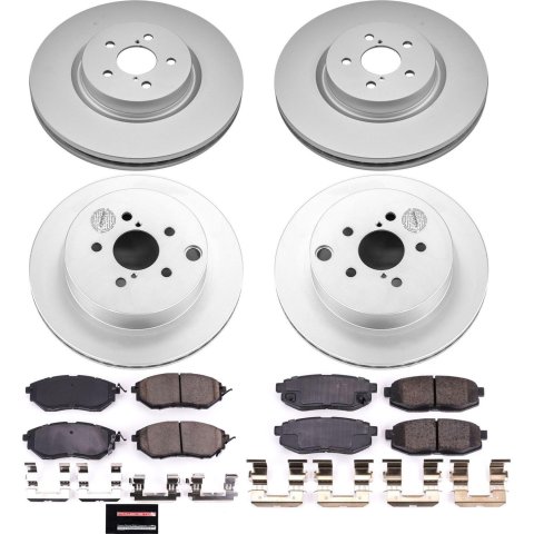 Power Stop 14-18 Subaru Forester Front & Rear Z17 Evolution Geomet Coated Brake Kit (1x psbCRK285, 1x psbCRK6978)