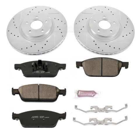 Power Stop 13-14 Ford Focus Front & Rear Z23 Evolution Sport Brake Kit (1x psbK5975, 1x psbK6479)