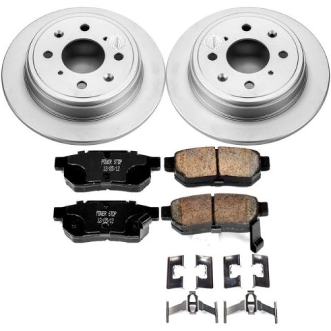 Power Stop 99-00 Honda Civic Front & Rear Z17 Evolution Geomet Coated Brake Kit (1x psbCRK408, 1x psbCRK690)
