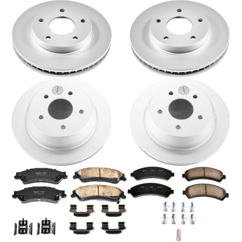 Power Stop 98-05 Chevrolet Blazer Front & Rear Z17 Evolution Geomet Coated Brake Kit (1x psbCRK2008, 1x psbCRK2004)