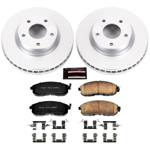 Power Stop 2019 Nissan Sentra Front & Rear Z17 Evolution Geomet Coated Brake Kit (1x psbCRK8335, 1x psbCRK6961)