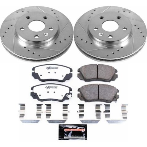 Power Stop 2011 Buick LaCrosse Front & Rear Z26 Street Warrior Brake Kit (1x psbK5547-26, 1x psbK5522-26)
