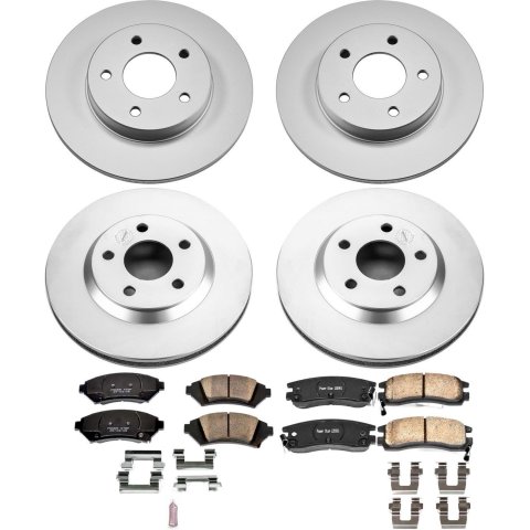 Power Stop 2005 Buick LeSabre Front & Rear Z17 Evolution Geomet Coated Brake Kit (1x psbCRK5137, 1x psbCRK1526)