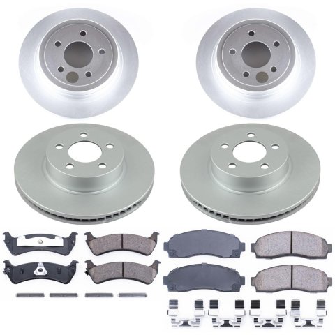 Power Stop 2003 Ford Explorer Sport Front & Rear Z17 Evolution Geomet Coated Brake Kit (1x psbCRK5570, 1x psbCRK1923)