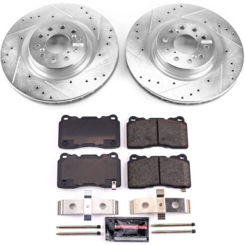 Power Stop 17-19 Honda Civic Front & Rear Z23 Evolution Sport Brake Kit (1x psbK7869, 1x psbK7871)