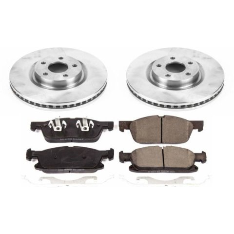 Power Stop 15-19 Ford Edge Front & Rear Autospecialty Brake Kit (1x psbKOE7321, 1x psbKOE7144)