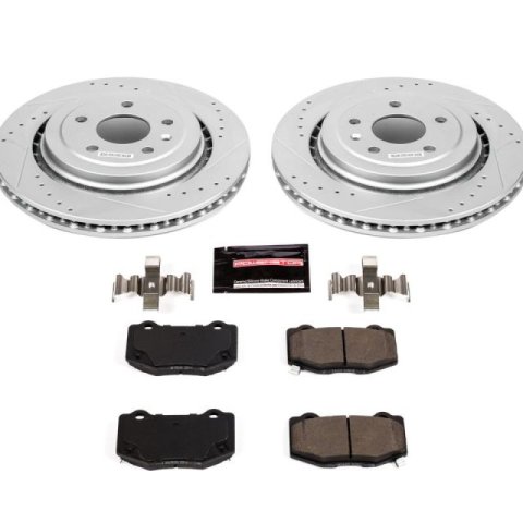 Power Stop 15-19 Chevrolet Corvette Front & Rear Z23 Evolution Sport Brake Kit (1x psbK6530, 1x psbK7290)
