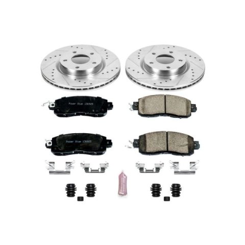 Power Stop 13-18 Nissan Altima Front & Rear Z23 Evolution Sport Brake Kit (1x psbK6494, 1x psbK098)